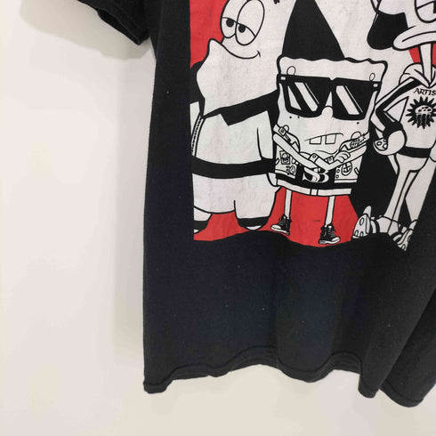 キャラクタープリントクルーネックTシャツ メンズ import:L
