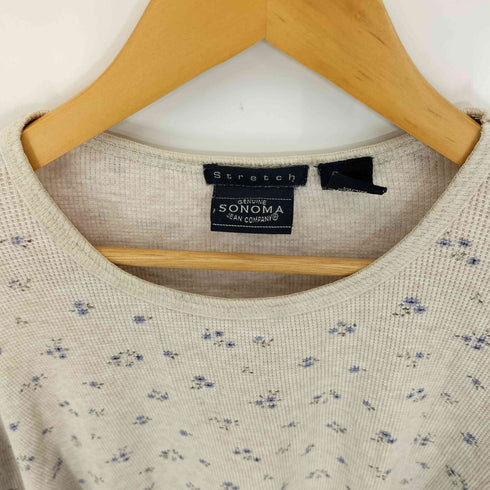 ソノマ sonoma 花柄 サーマルロングTシャツ レディース JPN:L