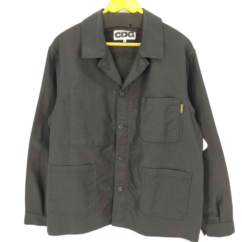 シーディージーコムデギャルソン CDG COMME des GARCONS LE LABOUREUR AD2019 バックプリントコットンカバーオール メンズ JPN:L