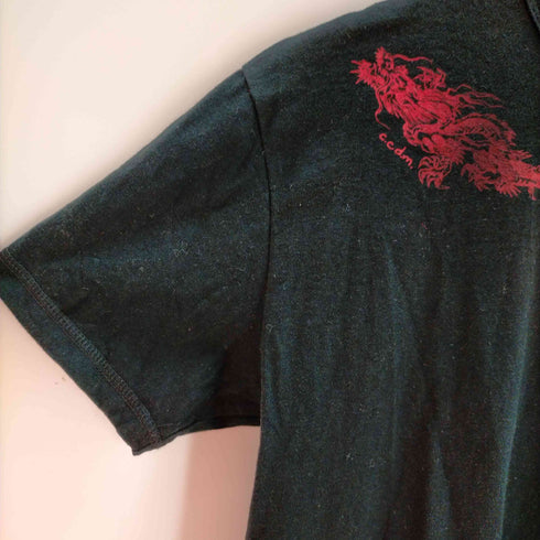コムサデモードメン COMME CA DU MODE MEN 00S ドラゴンプリントクルーネックTシャツ メンズ 2