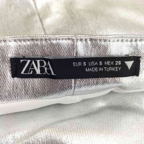 ザラ ZARA メタリック ストラップレス ワンピース レディース import:S