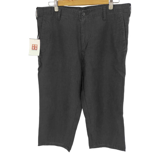 ムジルシリョウヒン 無印良品 リネン100 クロップドワイドパンツ メンズ JPN:XL