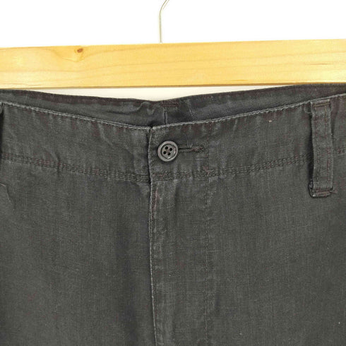 ムジルシリョウヒン 無印良品 リネン100 クロップドワイドパンツ メンズ JPN:XL