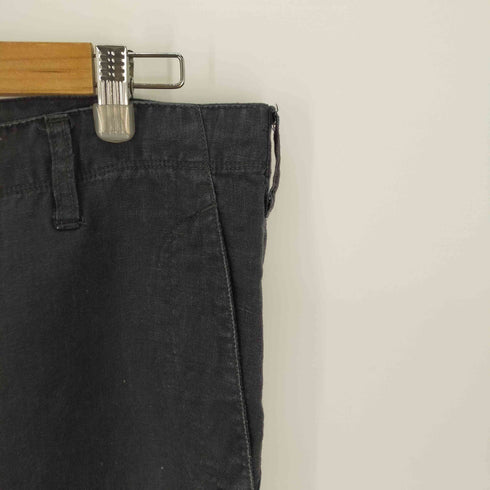 ムジルシリョウヒン 無印良品 リネン100 クロップドワイドパンツ メンズ JPN:XL