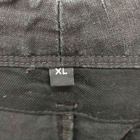 ムジルシリョウヒン 無印良品 リネン100 クロップドワイドパンツ メンズ JPN:XL