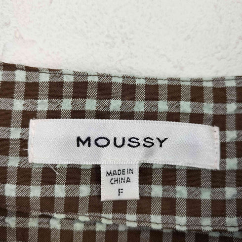 マウジー moussy SOCKER CHECK SHOULDER レディース FREE