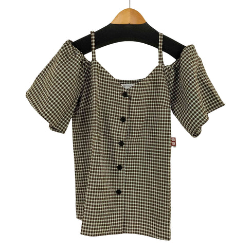 マウジー moussy SOCKER CHECK SHOULDER レディース FREE
