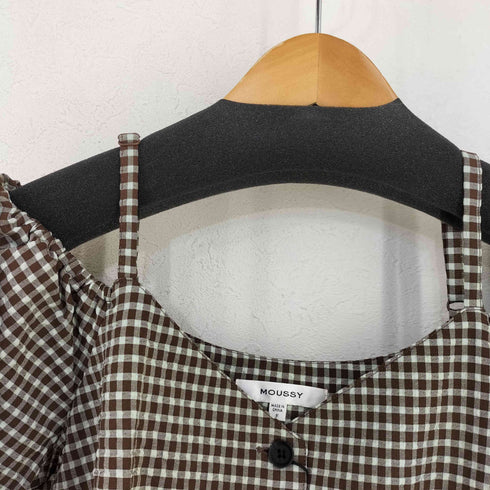 マウジー moussy SOCKER CHECK SHOULDER レディース FREE