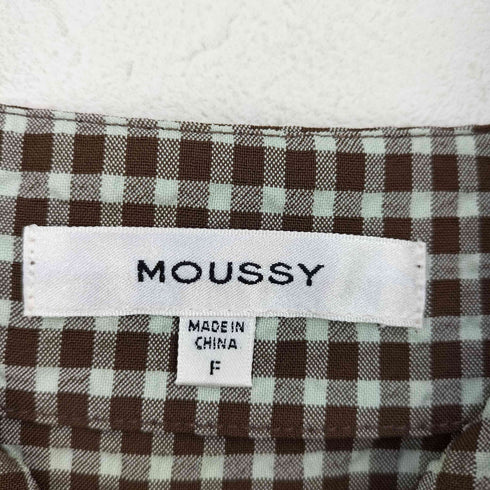 マウジー moussy SOCKER CHECK SHOULDER レディース FREE
