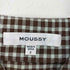 マウジー moussy SOCKER CHECK SHOULDER レディース FREE