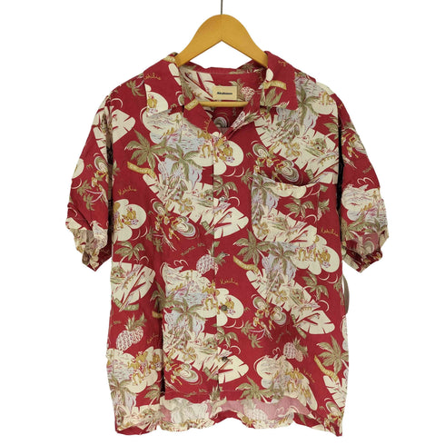 アバハウス ABAHOUSE ハワイアン 総柄 開襟 S/S アロハシャツ メンズ