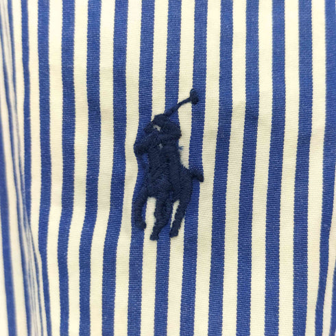 ラルフローレン RALPH LAUREN ポニー 刺繍 ストライプ L/S ボタンダウン シャツ メンズ JPN:XS
