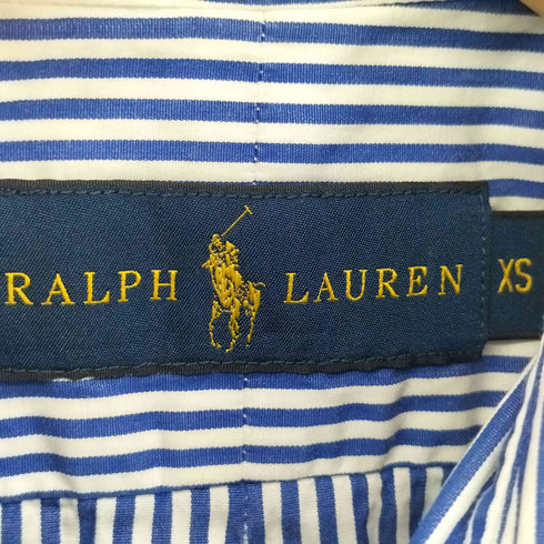 ラルフローレン RALPH LAUREN ポニー 刺繍 ストライプ L/S ボタンダウン シャツ メンズ JPN:XS