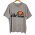 エレッセ ellesse ボックスシルエット ロゴプリントクルーネックTシャツ メンズ JPN:XL