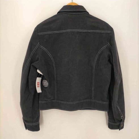 リー Lee 70S MADE IN USA 431-2147 後染めブラックモールスキントラッカージャケット メンズ