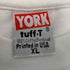 YORK 90S USA製 裾袖シングル ハワイアンプリント クルーネックTシャツ メンズ JPN:XL