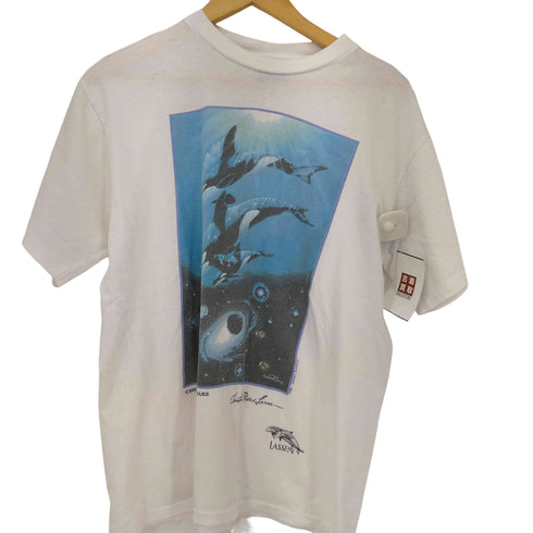 THE LASSEN COLLECTION フロントプリントTシャツ メンズ import:L