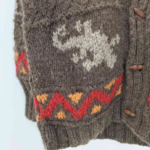 COUNTRY KNITS ニュージーランド製 ハンドニット カーディガン メンズ