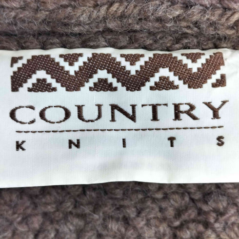 COUNTRY KNITS ニュージーランド製 ハンドニット カーディガン メンズ