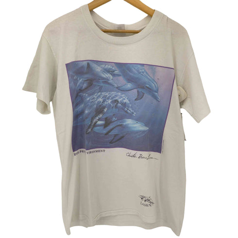 CLASSIC PLATINUM MADE IN USA フロントプリントTシャツ メンズ import:L