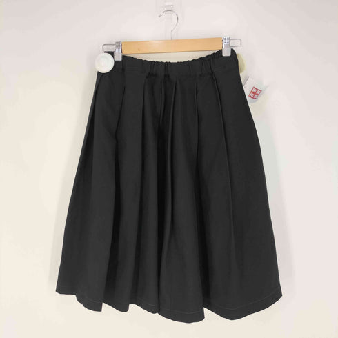 ブラックコムデギャルソン BLACK COMME des GARCONS エステル 縮絨 タックフレアスカート レディース JPN:S