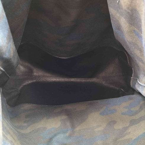 バーバリーブラックレーベル BURBERRY BLACK LABEL リバーシブルレザートートバッグ カモ柄 メンズ
