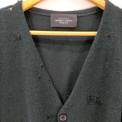アンユーズド UNUSED 12G Damege cardigan ダメージ加工 カーディガン メンズ 4