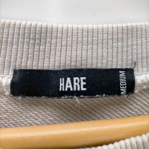 ハレ HARE ロゴ刺しゅうクルーネックスウェット メンズ JPN:M