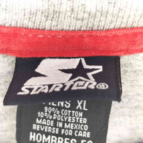 スターター STARTER 80-90s ワンポイントロゴ刺繍 ショートスリーブ クルーネックTシャツ メンズ import:XL