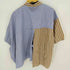 ジエダ Jieda 19SS STRIPE ASYMMETRY SHIRT 再構築半袖シャツ アシンメトリー メンズ JPN:1