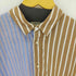 ジエダ Jieda 19SS STRIPE ASYMMETRY SHIRT 再構築半袖シャツ アシンメトリー メンズ JPN:1