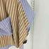 ジエダ Jieda 19SS STRIPE ASYMMETRY SHIRT 再構築半袖シャツ アシンメトリー メンズ JPN:1