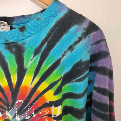 SUNDOG 90S タイダイ柄 ショートスリーブ クルーネックTシャツ メンズ import:L