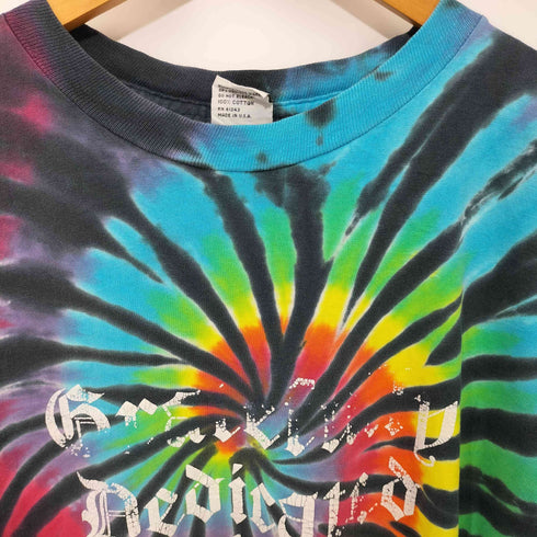 SUNDOG 90S タイダイ柄 ショートスリーブ クルーネックTシャツ メンズ import:L