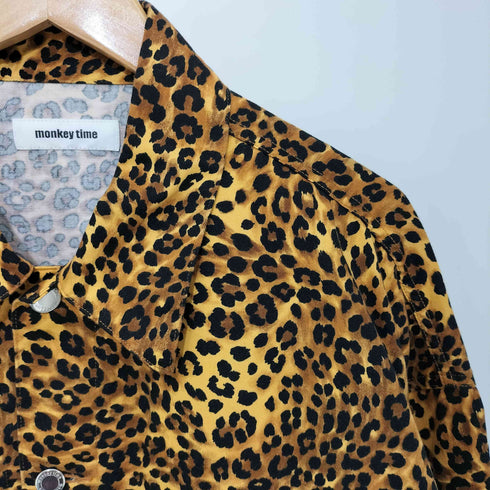 モンキータイム MONKEY TIME 2021SS KATURAGI TRACK JACKET レオパード柄 トラックジャケット メンズ JPN:XL