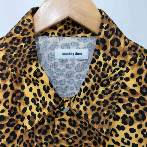 モンキータイム MONKEY TIME 2021SS KATURAGI TRACK JACKET レオパード柄 トラックジャケット メンズ JPN:XL