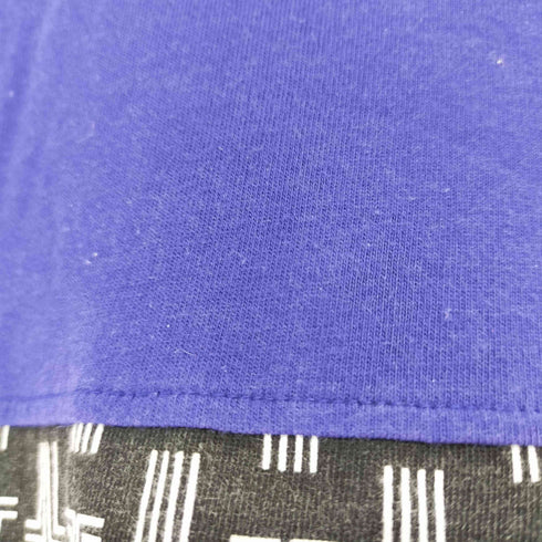 ランバンオンブルー LANVIN en Bleu READY STEADY GO ロゴ 切換えプリント T シャツ メンズ FR:48