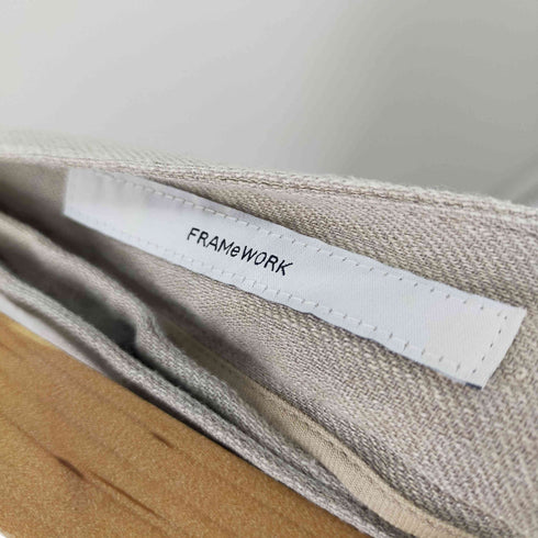 フレームワーク FRAMeWORK リネン混ストレートパンツ ネップ レディース JPN:40