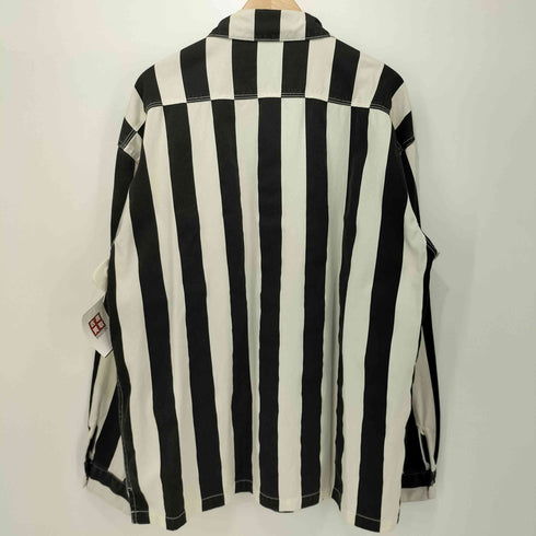 モンキータイム MONKEY TIME LIGHT KATURAGI STRIPE PRINT SHIRT ストライプ柄 ロングスリーブシャツ メンズ JPN:L