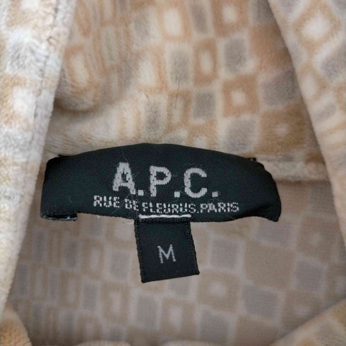 アーペーセー A.P.C. 総柄ジップアップ起毛 ジャケット メンズ JPN:M