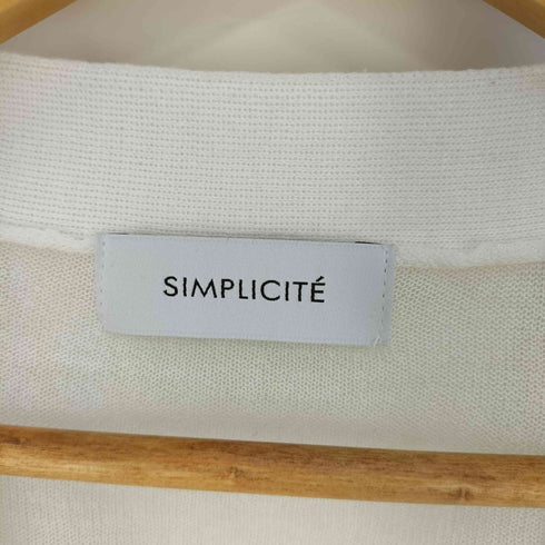 シンプリシテェ SIMPLICITE シアーVカーディガン レディース