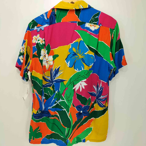 ポロラルフローレン POLO RALPH LAUREN ポニー刺繍 花柄 レーヨン オープンカラー ショートスリーブ アロハシャツ メンズ SP