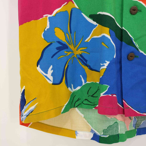 ポロラルフローレン POLO RALPH LAUREN ポニー刺繍 花柄 レーヨン オープンカラー ショートスリーブ アロハシャツ メンズ SP