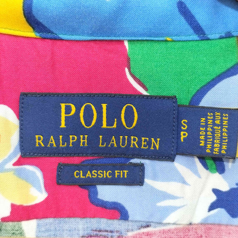 ポロラルフローレン POLO RALPH LAUREN ポニー刺繍 花柄 レーヨン オープンカラー ショートスリーブ アロハシャツ メンズ SP