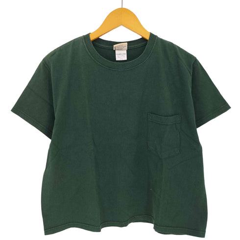 グッドウェア Goodwear USA製 クロップド ポケットTシャツ レディース import:M