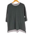 キャスパージョン CASPER JOHN BY YARD PLUS 2トーン クルーネックTシャツ メンズ import:L