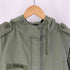 ザラ ZARA I Really Don't Care Do U Melania ペイント ミリタリー モッズコート レディース import:XS