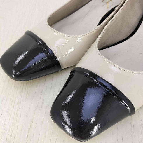 ルタロン Le Talon 3cm square combination maryjane 3cmスクエアコンビメリージェーン レディース JPN:24.5