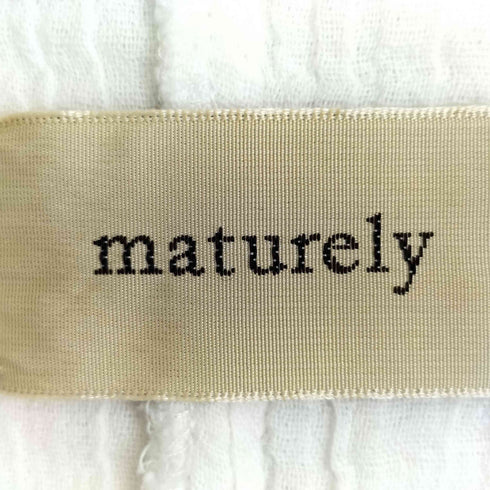 マチュアリー maturely Double Gauze Hoodie レディース