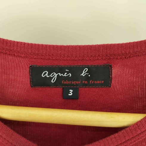 アニエスベー agnes b. CARDIGAN コットンニットカーディガン プレッション レディース 3